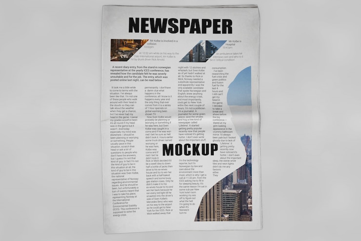 PSD modello di giornale