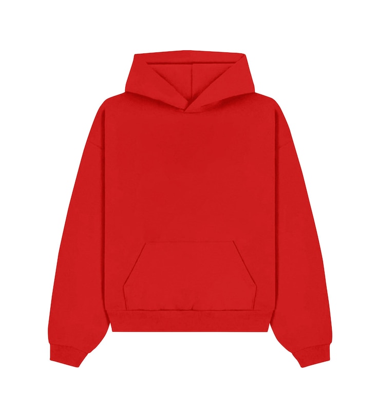 PSD modello di hodie rosso