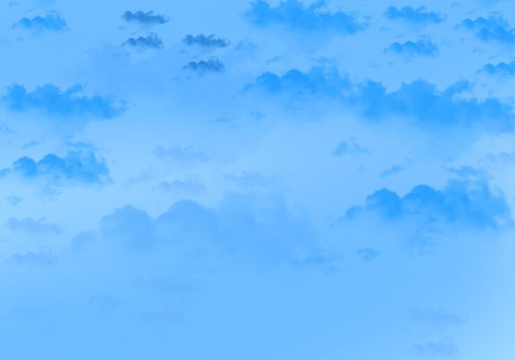PSD modello di illustrazione dello sfondo del cielo nuvoloso