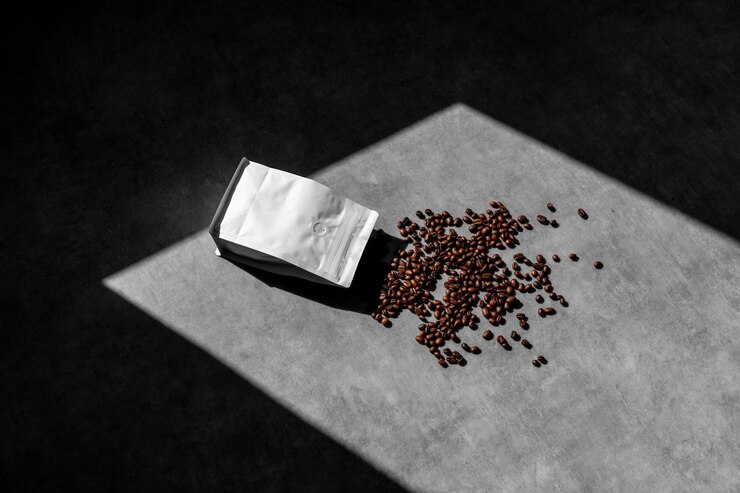 PSD modello di imballaggio del caffè