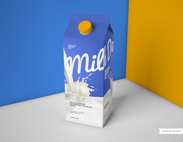 Modello di imballaggio del latte