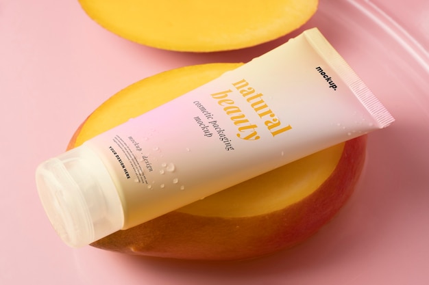 Modello di imballaggio di cosmetici naturali