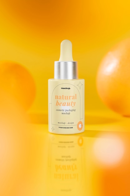 Modello di imballaggio di cosmetici naturali