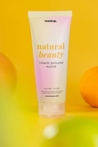 Modello di imballaggio di cosmetici naturali