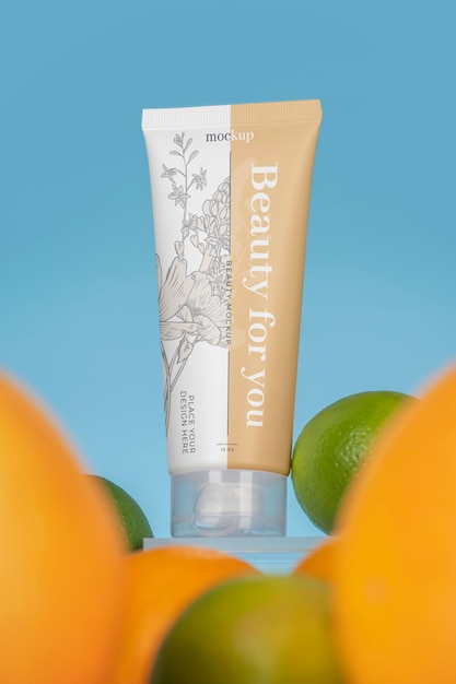 Modello di imballaggio di cosmetici naturali