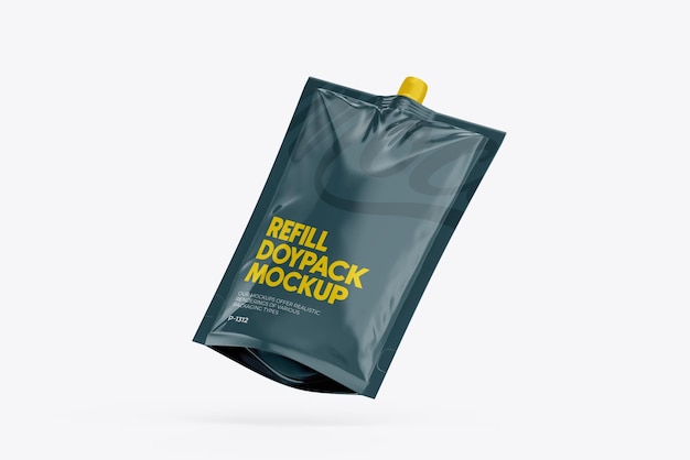 Modello di imballaggio di sacchetti di plastica per salse e bevande