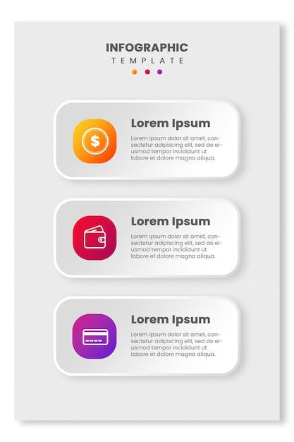 Modello di infografica finanziaria moderna