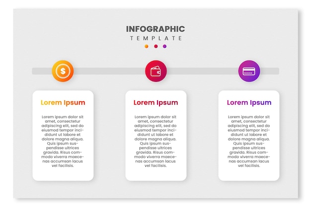 Modello di infografica finanziaria moderna