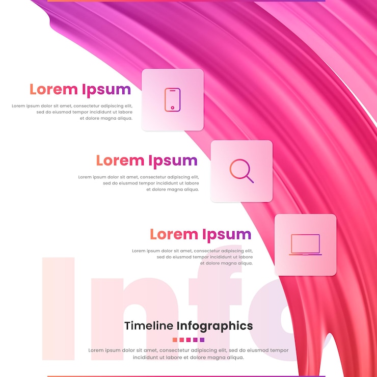 PSD modello di infografica