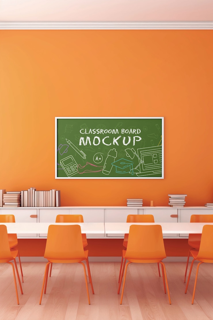 PSD modello di lavagna in classe