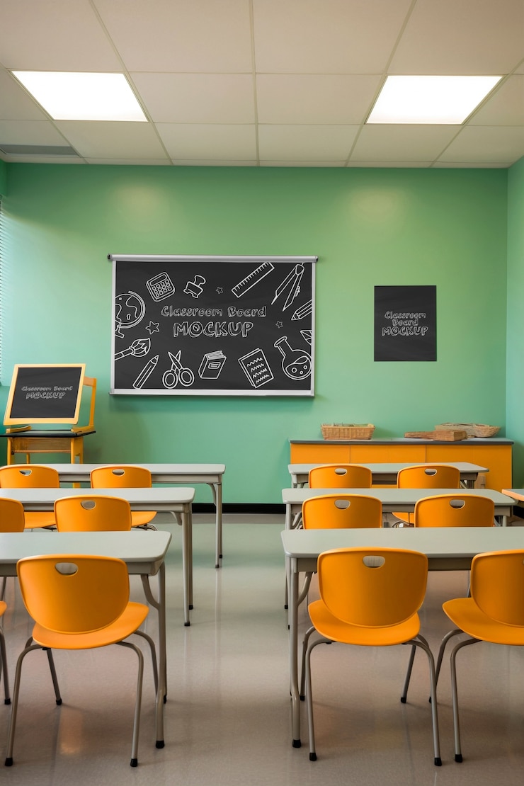 PSD modello di lavagna in classe