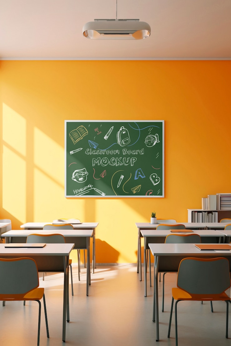 PSD modello di lavagna in classe