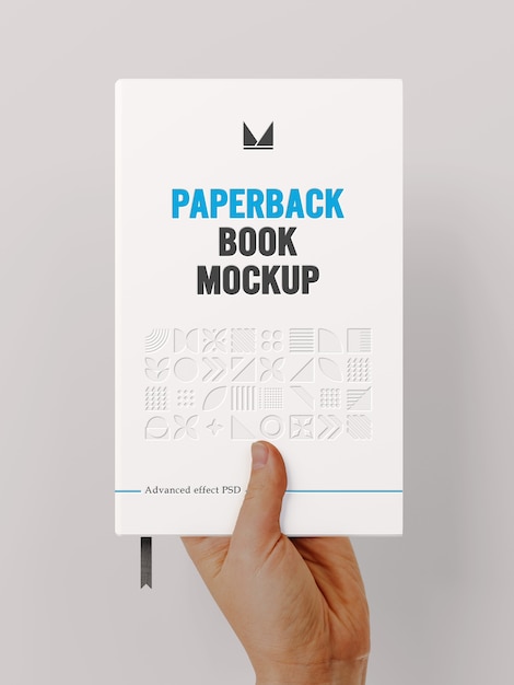 Modello di libro a copertina a mano