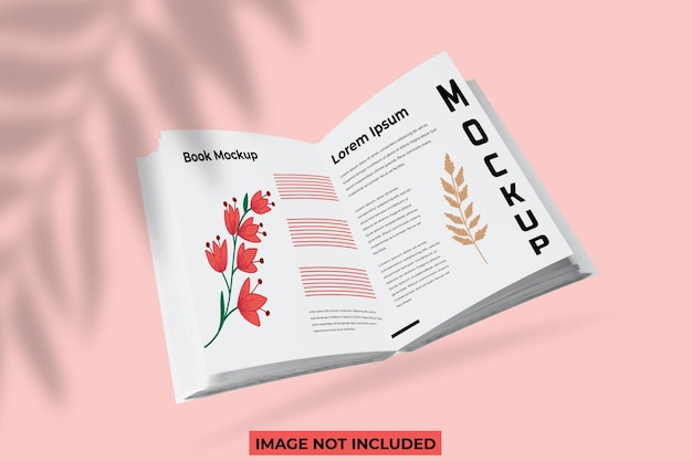 Modello di libro aperto o modello di rivista