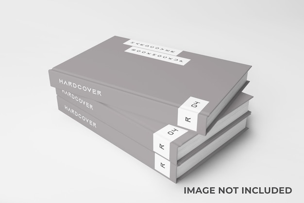 modello di libro con copertina rigida ad alta risoluzione