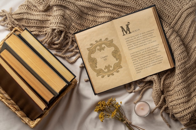 Modello di libro vintage