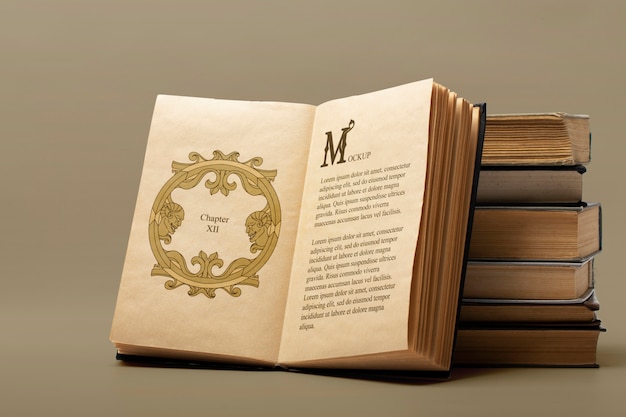 Modello di libro vintage