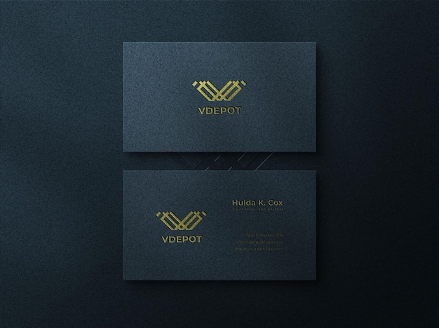 Modello di logo del biglietto da visita di lusso