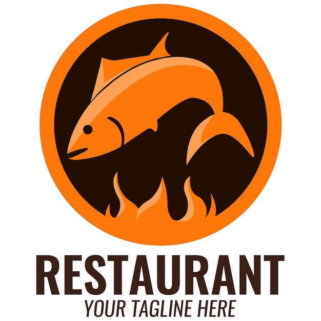 Modello di logo del ristorante