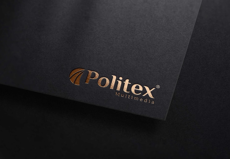 modello di logo di carta nera