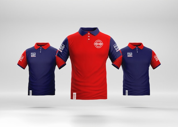 Modello di maglietta polo