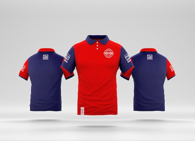 Modello di maglietta polo