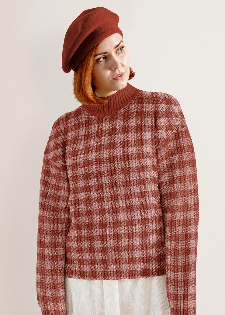 PSD modello di maglione femminile per autunno, abbigliamento fashion design psd