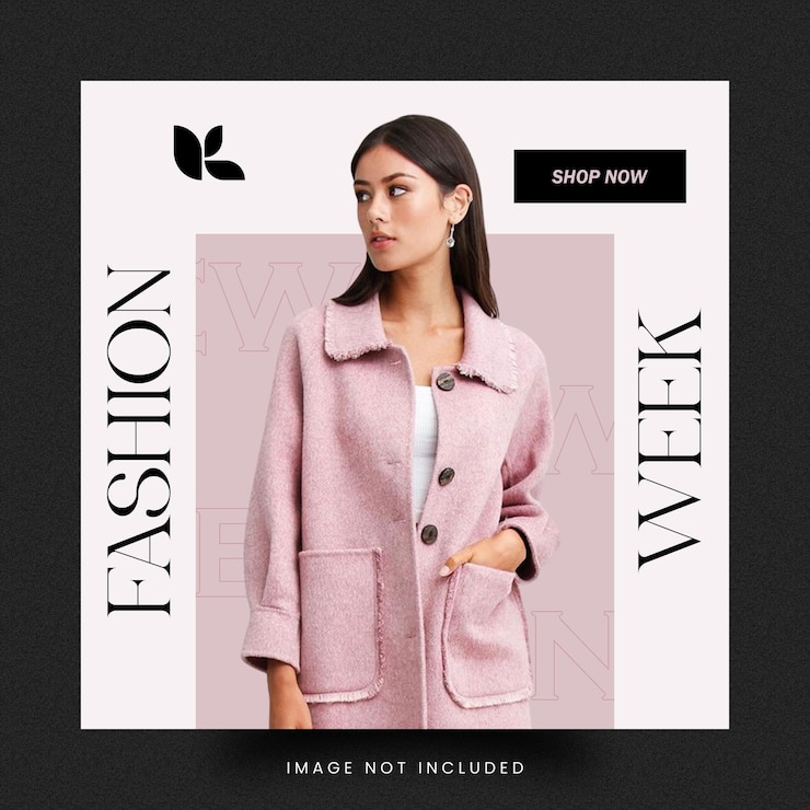 PSD modello di media sociali di moda