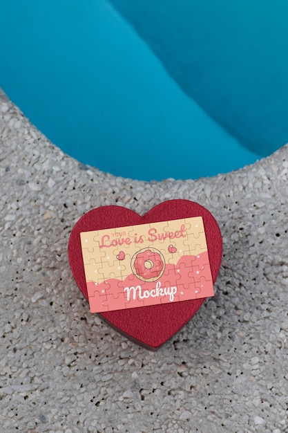 Modello di merchandising per il giorno di San Valentino