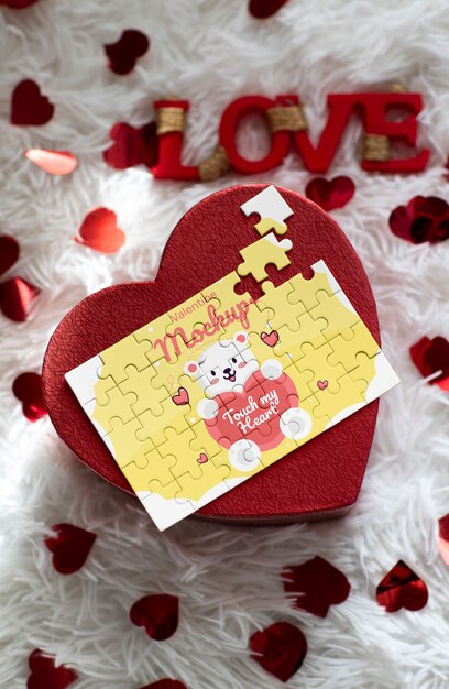 Modello di merchandising per il giorno di San Valentino