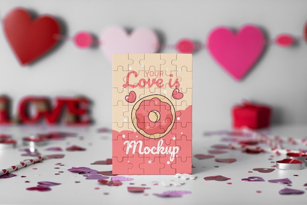 Modello di merchandising per il giorno di San Valentino