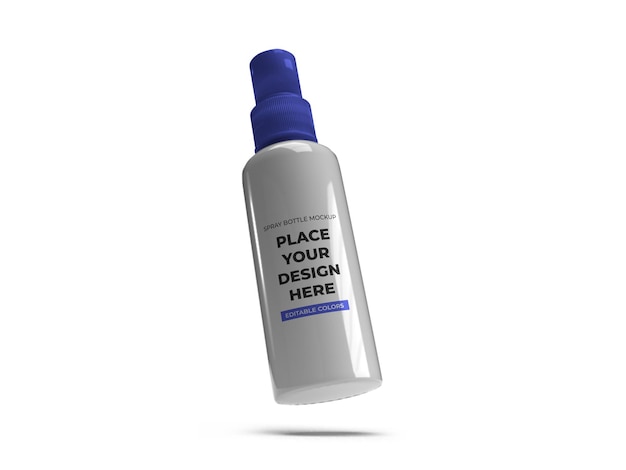 Modello di mockup bottiglia spray pompa isolato