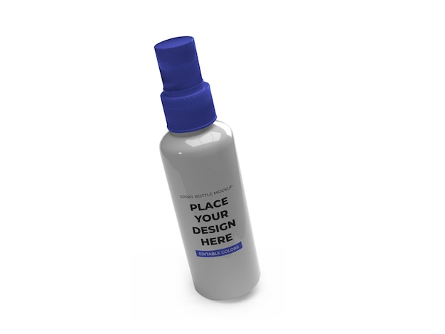 Modello di mockup bottiglia spray pompa isolato