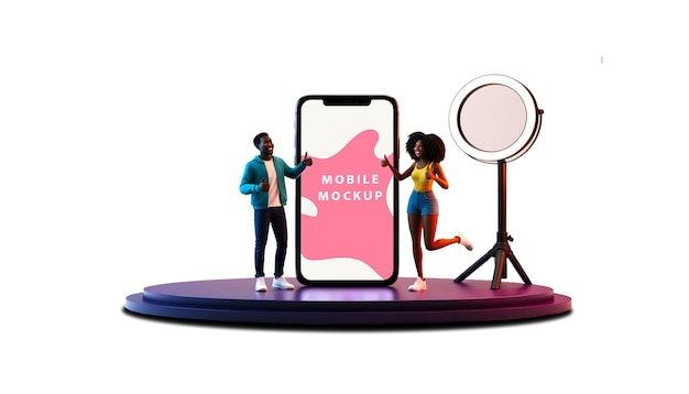 modello di mockup della schermata del telefono