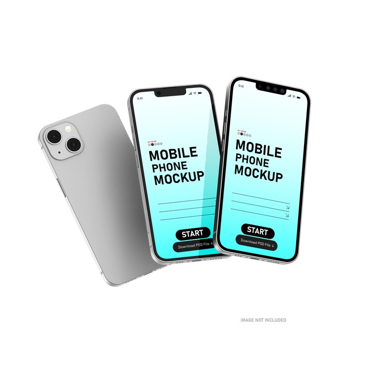modello di mockup della schermata dello smartphone