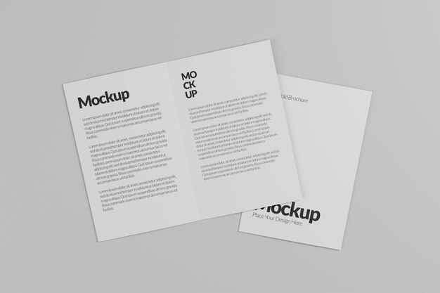Modello di mockup di brochure BiFold
