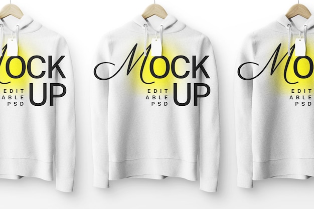 modello di mockup di giacca modificabile appeso design psd