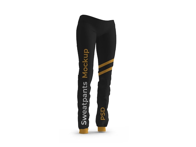 Modello di mockup di pantaloni della tuta da jogging isolato