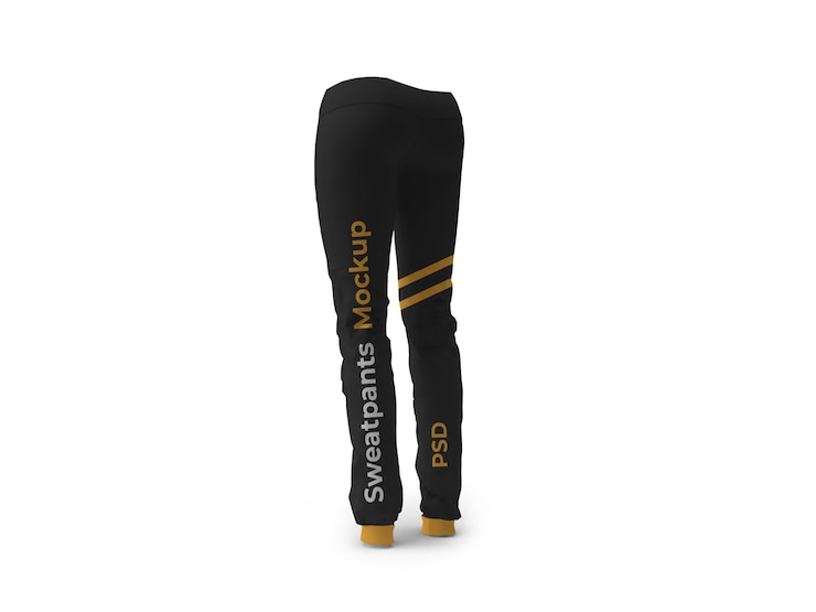PSD modello di mockup di pantaloni della tuta da jogging isolato