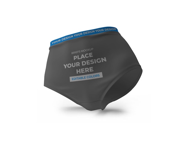 Modello di mockup di slip intimo isolato