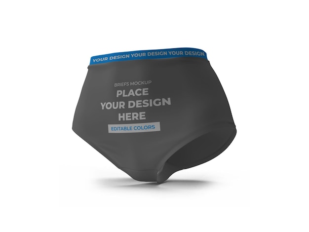 Modello di mockup di slip intimo isolato