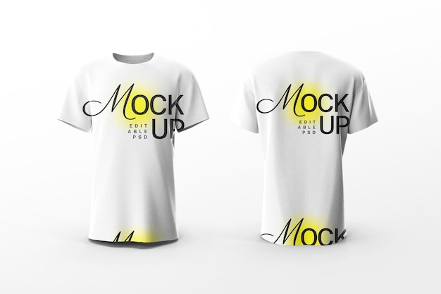 modello di mockup di tshirt di branding modificabile design psd