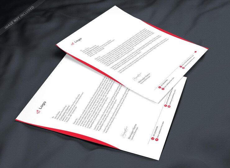 modello di mockup di volantino, carta intestata, agenda giornaliera e pianificatore di budget PSD Premium
