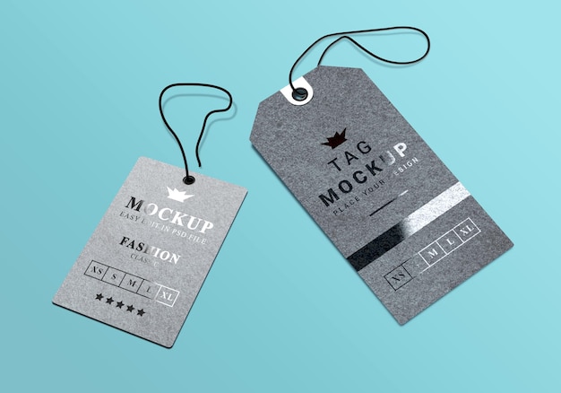 Modello di mockup etichetta etichetta
