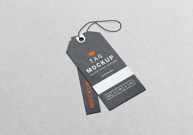 Modello di mockup etichetta etichetta