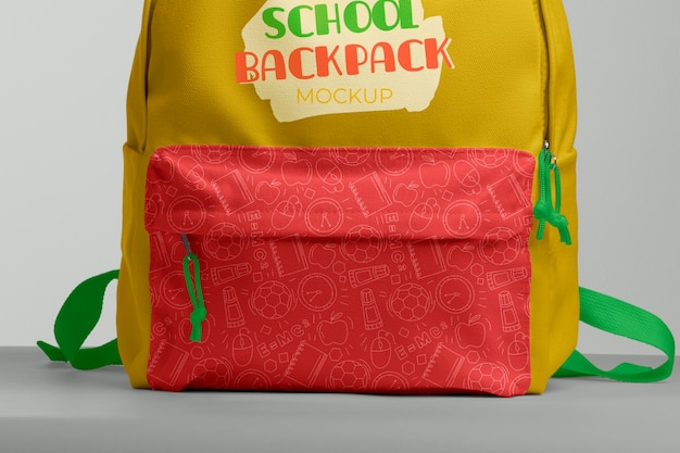 Modello di mockup per zaino