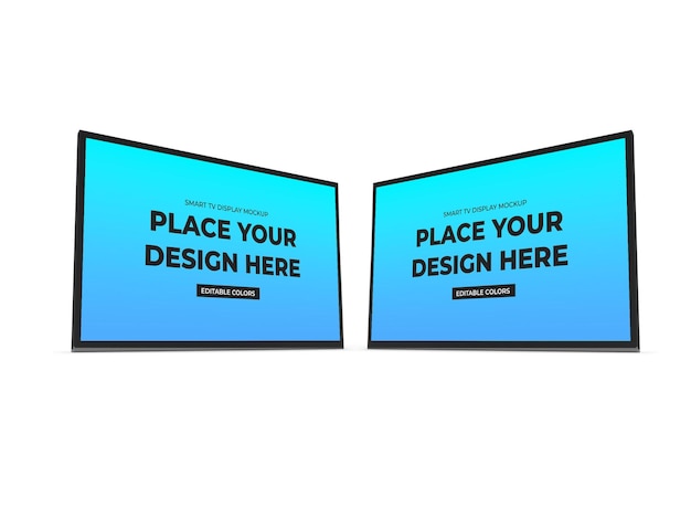 Modello di mockup TV intelligente isolato