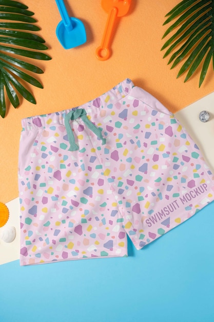 Modello di modello di costume da bagno per bambini