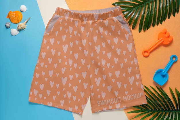 Modello di modello di costume da bagno per bambini