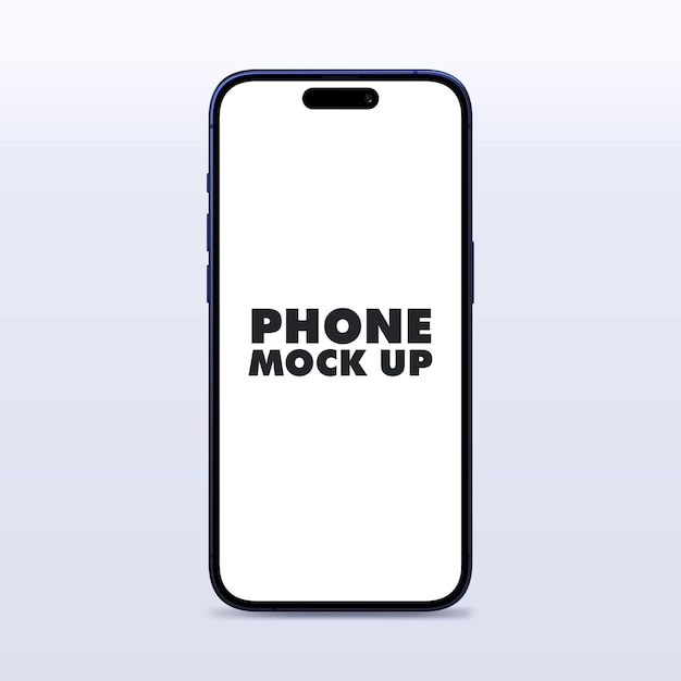 Modello di modello di telefono blu